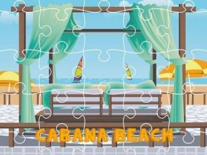 Seaside Hut Picture Puzzle