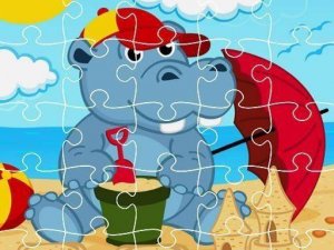 Hippo Picture Puzzle Assembly