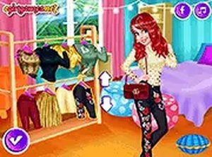 Mermaid Princess Pretty in Gold Dress Up Game - Ludoryx free online game